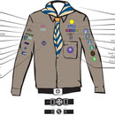Layout of Badges on Explorers Uniform