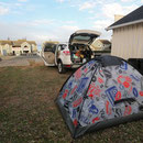 Our tent with ocean view.