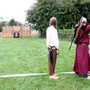Mittags war Bogenturnier ...