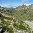 Dernière descente vers Aiguës-Cluses