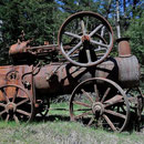 Alte Dampfmaschine für die Farmarbeit
