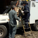 Puerto Montt, unser Packträger wird neu geschweisst
