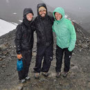 Eine Wanderung durchs Schneegestöber mit unseren neuen Freunden Heidi und Arnaud