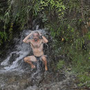 Dusche im Dschungel