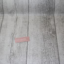 besch. Baumwolle- Holzdiele natur/grau 