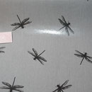 besch. Baumwolle AU Maison: Dragonfly grey  .. z. Zt. nicht als Meterware verfügbar .. evtl. RestSTÜCKE 