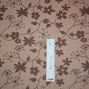 besch. Baumwolle (Acryl) - Miranda - braune Blumen auf schlammfarbenen Grund 