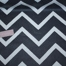 besch. Baumwolle: CHEVRONS graphit - AUSVERKAUFT 
