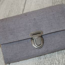 besch. Leinen STEEL GREY mit Steckverschluss in altsilber - VERFÜGBAR :)