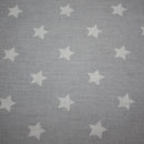 besch. Baumwolle AU Maison: Sterne light grey / hellgrau   RESTmenge
