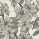 Baumwolle - AU Maison - Design: Bloom it - Farbe:  olive / natur