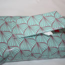 Design: Alli aqua sky / scarlet red