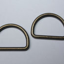 D-Ringe altmessing 25 mm 