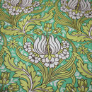 Amy Butler - Soul Blossoms - Temple Tulips - grün / grau / gelb / weiß 