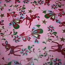besch. Baumwolle (PVC) - Reh Retro Rosa