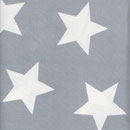 Baumwolle: Au Maison - Design: STAR GIANT - Sterne GIANT - Farbe: dusty blue (= graublau) -  AUSVERKAUFT 