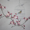 besch. Baumwolle AU Maison: Birdcage / Vogelkäfig toffee  