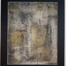 Farbstudie Herbst  60x50 mit Passepartout  Marmormehl/Pigmente/Öl