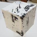Enkaustik auf Holzwürfel  6x6 cm, März 2022