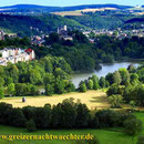 Weißes Kreuz, Blick zur Stadt Greiz
