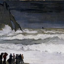 Rough Sea At Etretat.