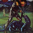 St. George and the Dragon. 1868. Gouache. William Morris Gallery, Walthamstow, UK