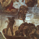 El Juicio Final (1536-1541) detalle.