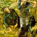 The Beguiling of Merlin (Merlin and Vivien). 1870-1874. Oil on canvas. Lady Lever Art Gallery, Port Sunlight, Cheshire