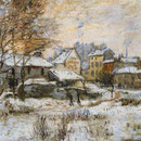 Effet de neige, soleil couchant.