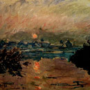 Sunset.