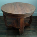 Petite table rénovée satin