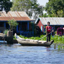 Mit dem Boot über den Tonle Sap und den Sangker Fluss nach Battambang