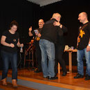 Applause und positive Feedbacks krönten den Auftritt vor den Kollegen.