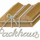 Firmenemblem >Packhaus<, Airbrushillustration