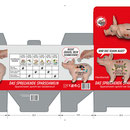 Verpackungsentwurf für ein Sparschwein (Abwicklung)