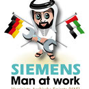 Maskottchen für Siemens-Firmenmitarbeiter in Dubai (VAE)