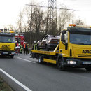 Der ADAC schleppte die Unfallwagen ab.