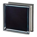 Mendini Design BLACK 100% Q19 T MET Pegasus Schwarz Vollsicht metallisiert smooth metallised metallizzato Glasbaustein Glasstein Glass Blocks Glasbausteine Glassteine Clearview Glasbausteine-center.de Glasbausteine-center Glass Blocks Briques de verre Blo
