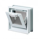 Openable frame  2424 1x1 Glass Blocks 24x24 finestra France Belgique Suisse Briques Blocs de verre Chassis ouvrant cadre de ventilation d'aile de fenêtre ouvrable Nederland ne Glazen Blokken glasbouwstenen raamvleugel ventilatie te openen frame Finland La