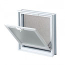 384x384x80 Openable frame  3838  2x2 Glass Blocks Great britain wing ventilation Italia Mattoni di vetro telaio apribile ventilato per finestra France Belgique Suisse Briques Blocs de verre Chassis ouvrant cadre de ventilation d'aile de Lüftungsfenster