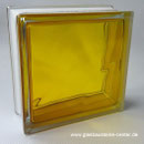 BRILLY Yellow 1919/8 Wave Glasbaustein Glass Blocks Glasstein Glasbausteine-center glasbausteine-center.de Glasbausteine Glassteine  BASIC gler blokkir Glazen bouwstenen Glas Stegels Glasdallen Glazen blokken Glasbaksteen Glas Blokke Glastegel Gelb