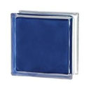 MATTY Blue 1919/8 Wave Kräftige Farben Blau Blue Mattes matt Transparent Strong Shades Basic Glasbaustein Glass Blocks Glasstein Glasbausteine Glassteine Glasbausteine-center glasbausteine-center.de Glas Blokke Glastegel klaasplokid stikla bloki kioo Bloc