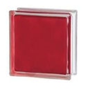 MATTY Red 1919/8 Wave Kräftige Farben rot rouge  Mattes matt Transparent Strong Shades Basic Glasbaustein Glass Blocks Glasstein Glasbausteine Glassteine Glasbausteine-center glasbausteine-center.de blociau gwydr bloic ghloine זכוכית בלוקים גלאז בלאַקס  B