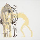 aus der serie "vom pferd erzählen" farblithographie auf büttenpapier 56x76 cm