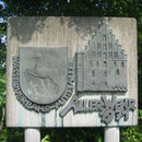 Schild am Schleusenwehr