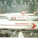 Austrian DC-9 und MD-80 im Hangar/Courtesy: Austrian Airlines