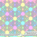 Mandala Jack Chain Quilt Pattern Briefmarkenquilt !!Variante!!