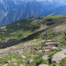 Discesa per direttissima sopra l'Alp de Bec
