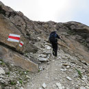 Inizia il tratto alpinistico