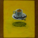 Flirgende Tasse, 2001, Hgl, 42x49cm, 250,-€